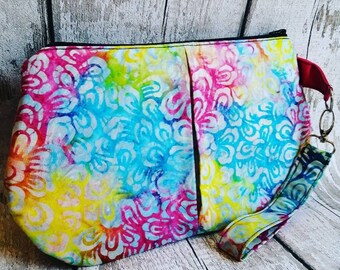 Clutch bag, rainbow clutch, faux leather bag, rainbow bag, ladies wristlet, rainbow wristlet, ladies bag, mothers day gift, womens bag