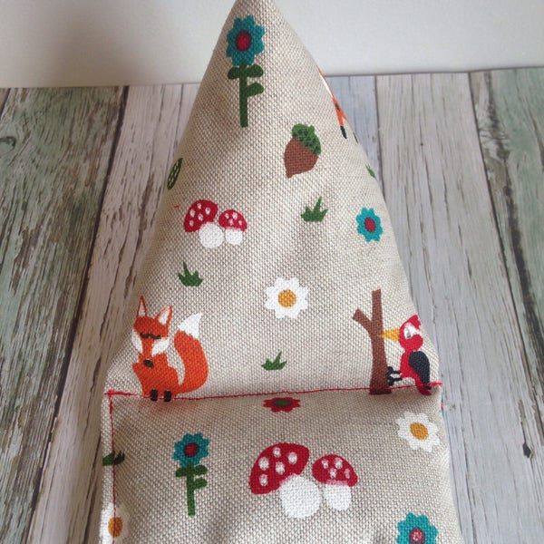 mobile phone holder, phone pillow, smartphone stand, iphone stand, stocking filler, cell phone stand, woodland animal gift, phone gift