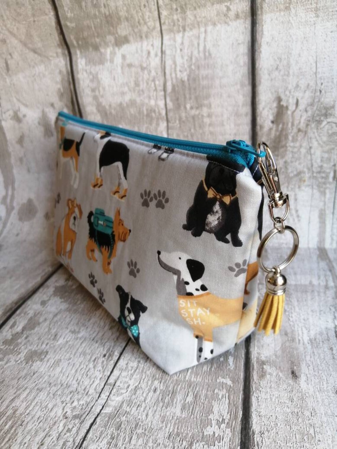 Dog cosmetic bag dog toiletry bag cosmetic gift zipped Etsy