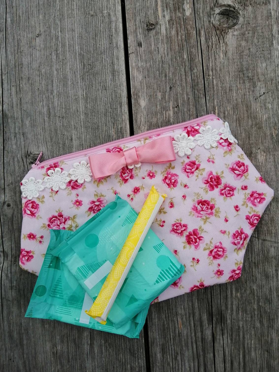 Sanitary Pouch Cosmetic Bag Toiletry Bag Pants Bag Pads Etsy