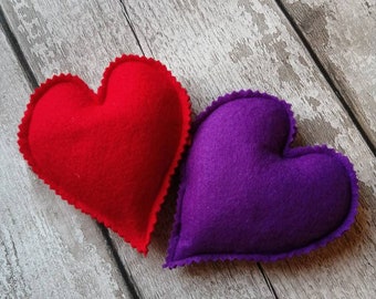 Catnip toy, valentines cat toy, cat toy, catnip heart, felt hearts, catnip cat toys, cat gift, valentines heart, fun cat toys