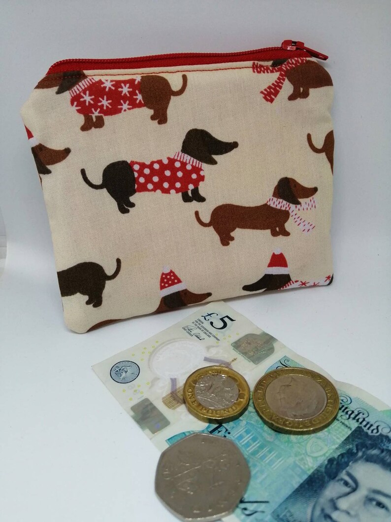 Xmas Purse Dog Purse Sausage Dog Purse Dachshund Purse Etsy UK