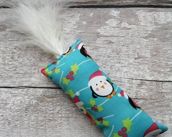 Catnip cat toy, Kitty kicker toy, Fun cat toy, Catnip toy, Kitten toy, Feather cat toy, Xmas cat toy, Gifts for cats, Toys for cats