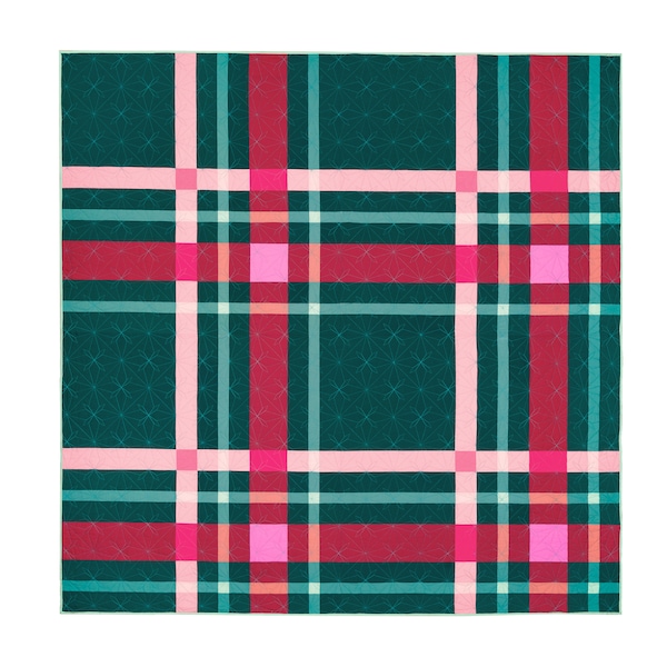 Upscale Plaid Quilt Pattern - PDF Download