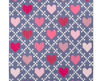 Heirloom Hearts Quilt Pattern - PDF Download