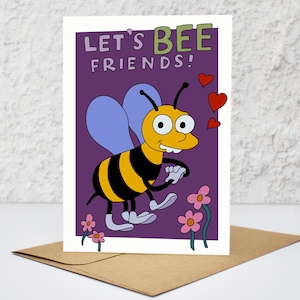 Let's Bee Friends - Die Simpsons - Lustige Grußkarte