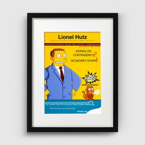 Lionel Hutz Anuncio Los Simpsons Impresión artística