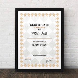 Always Sunny - Bird Law Certificate Art Print - A4 - Personalised