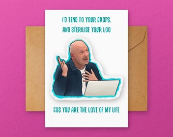 Bob Mortimer | Sterilise your loo | Funny Greetings Card