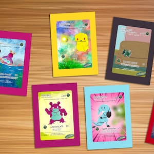 Southpark Chinpokomon Cards/Art Prints - Set of Five Cards - Mini Prints
