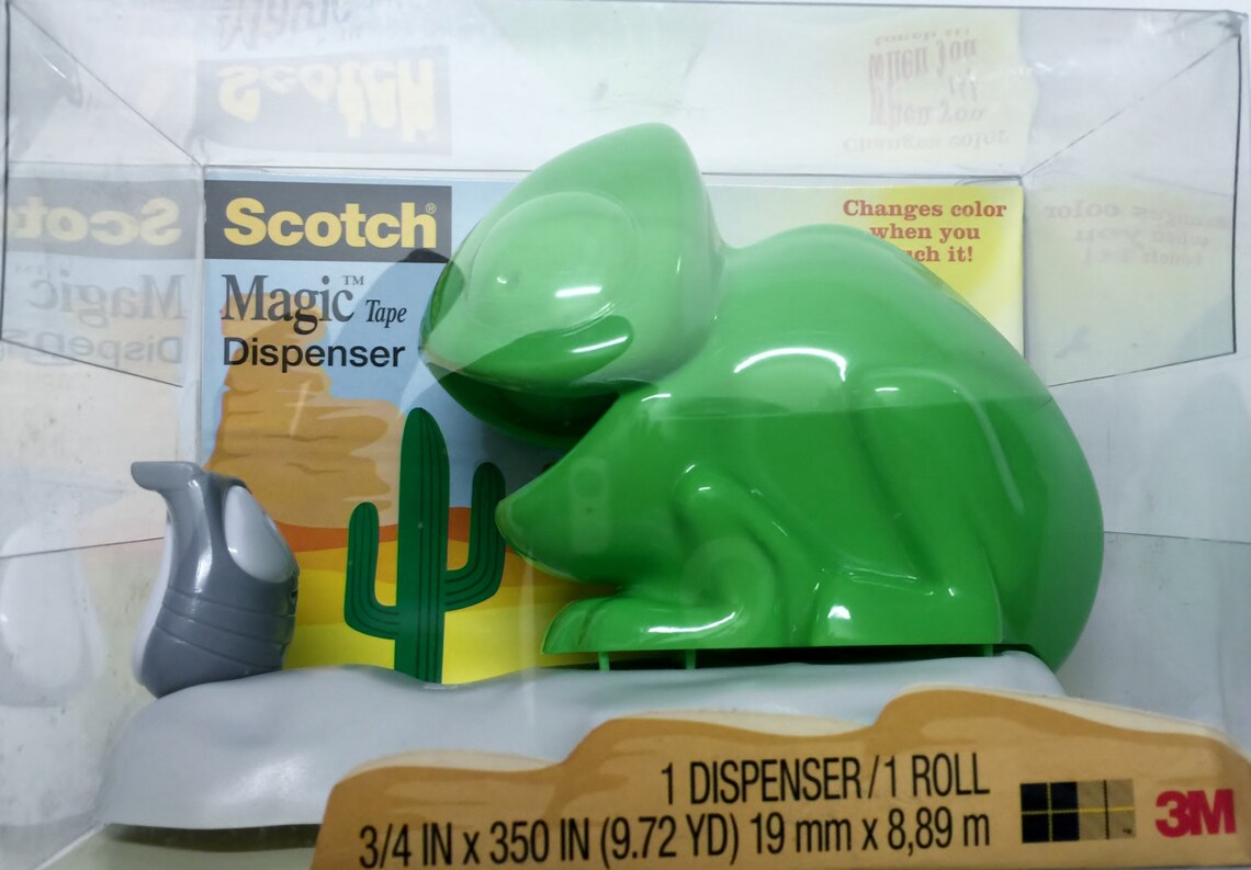 3M Scotch Chameleon Dispenser with 1 Roll Scotch Magic Tape Etsy