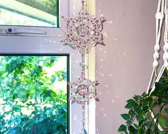 Raamdecoratie - Kristallen glazen raamdecoratie - handgemaakt door Decor & Flair in het Verenigd Koninkrijk.