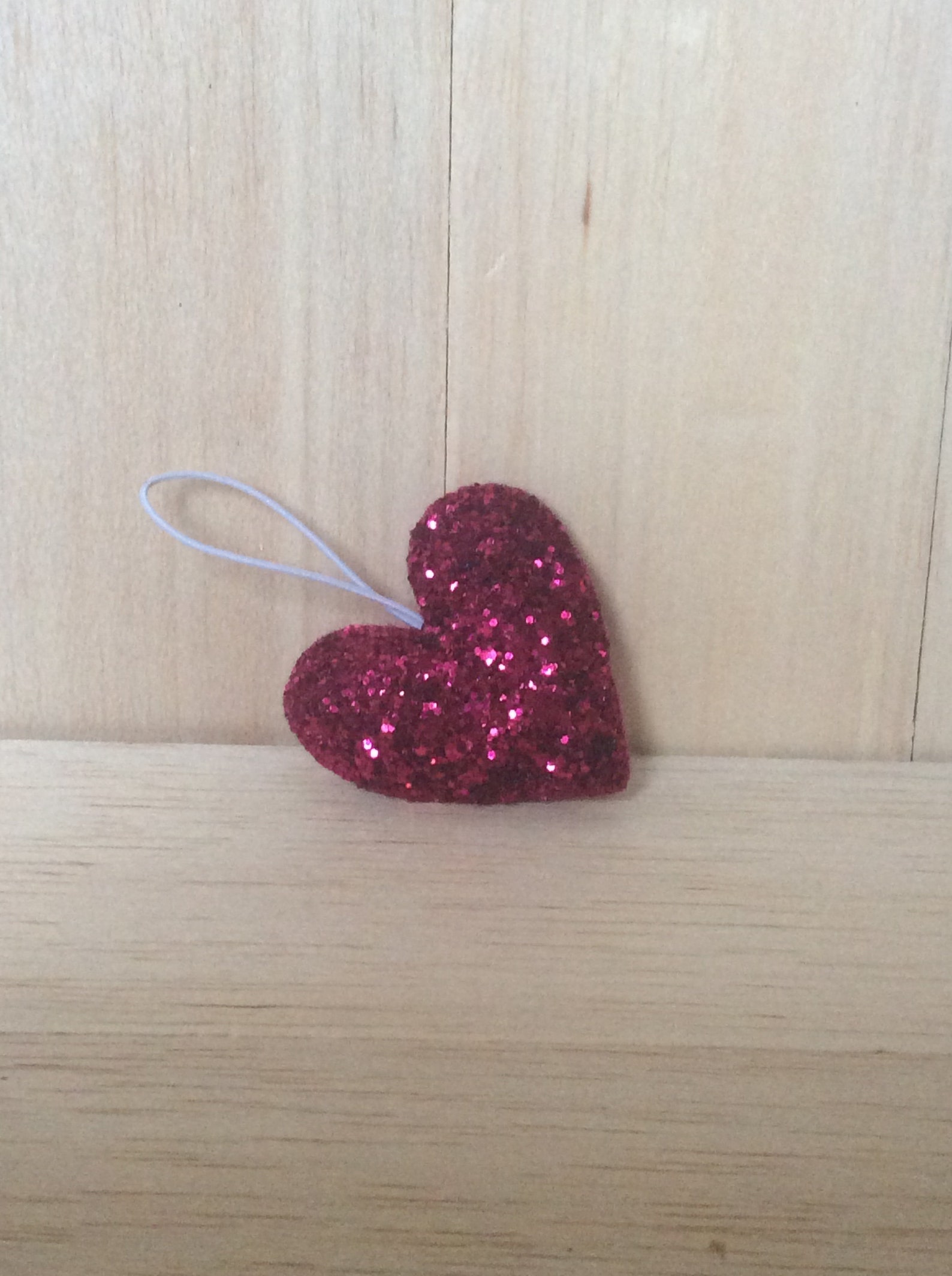 Decoración del corazón de Fucsia brillo fucsia grueso 5.5cm | Etsy