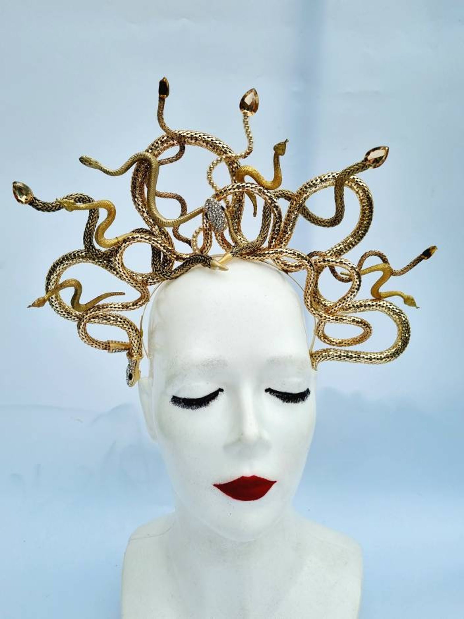 Medusa Snake Headdress Adult Gold