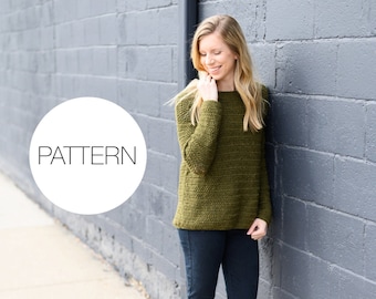 Crochet Pattern | Oli Sweater | Crochet Pullover Sweater Pattern