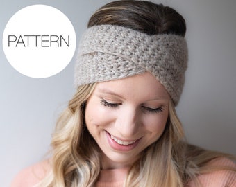 Crochet Pattern | Wonder Headband | Easy Twisted Headband Pattern for Baby, Toddler, Child, & Women