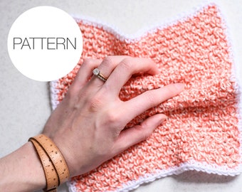 Crochet Pattern | My Favorite Dishcloth | Easy Beginner Dishcloth Pattern
