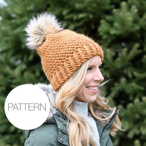 Crochet Pattern | Better Than Basic Beanie | Quick & Easy Bulky Crochet Hat Pattern