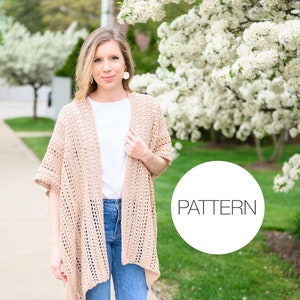 Crochet Pattern Perfect Summer Poncho Modern & Easy Garment Pattern image 1