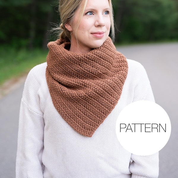 Crochet Pattern | Sylvan Cowl | Easy Crochet Asymmetrical Cowl Pattern