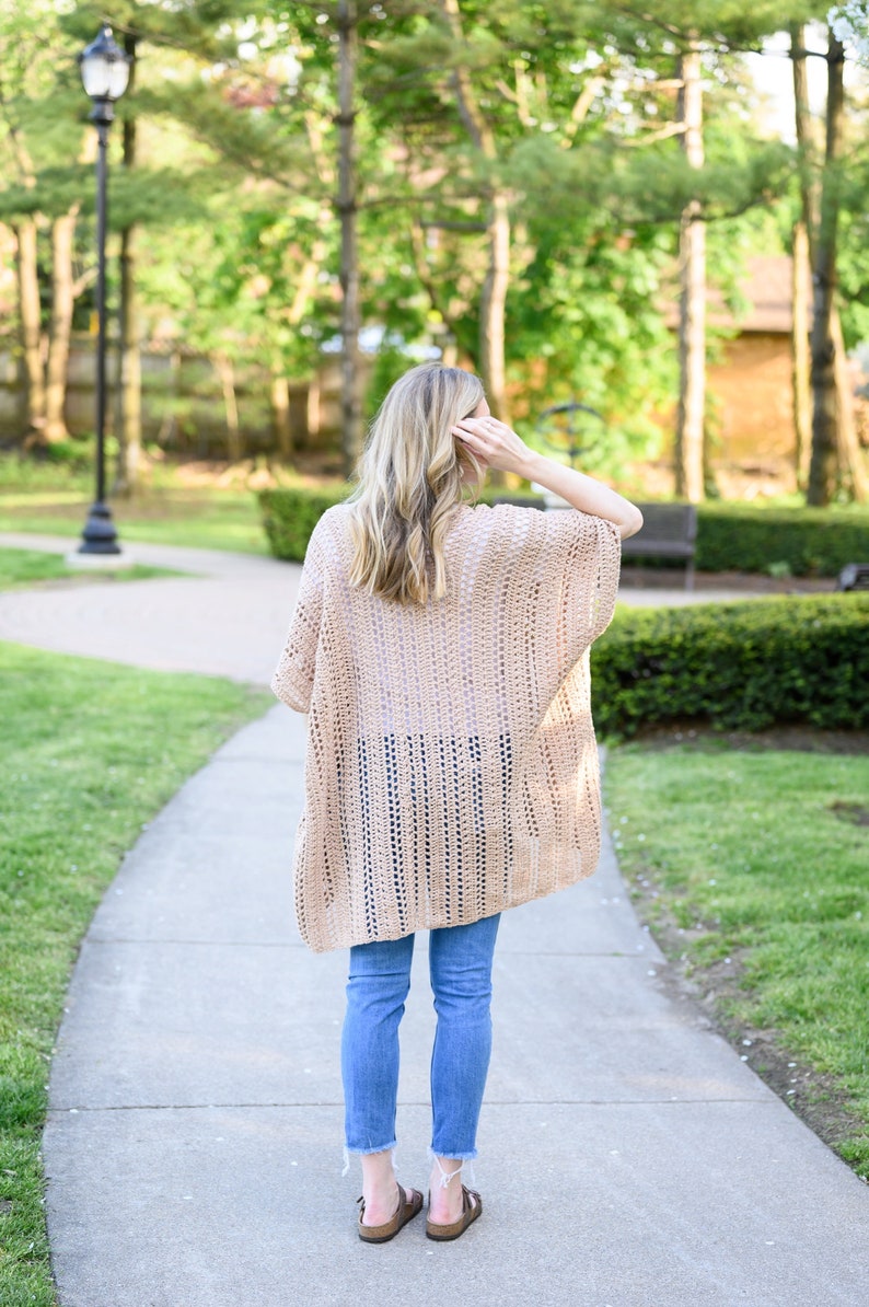 Crochet Pattern Perfect Summer Poncho Modern & Easy Garment Pattern image 8