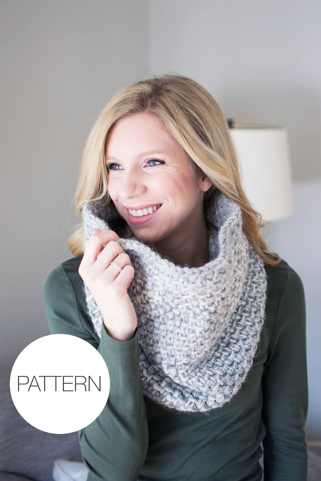 Crochet Pattern the Snow Day Cowl Crochet Cowl Pattern With Knit ...
