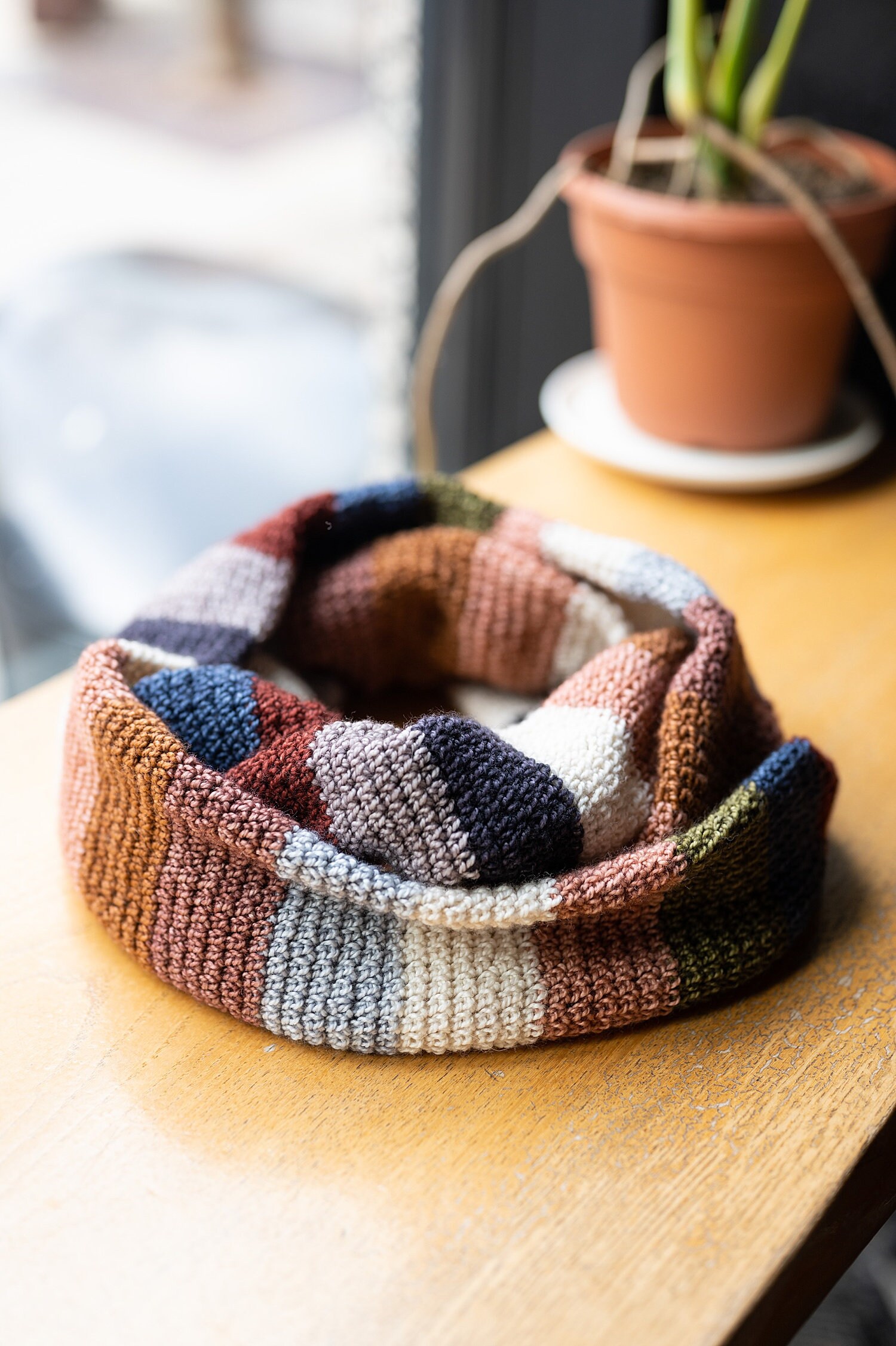 Crochet Pattern | One More Chapter Infinity Scarf | Easy Crochet Stripe ...
