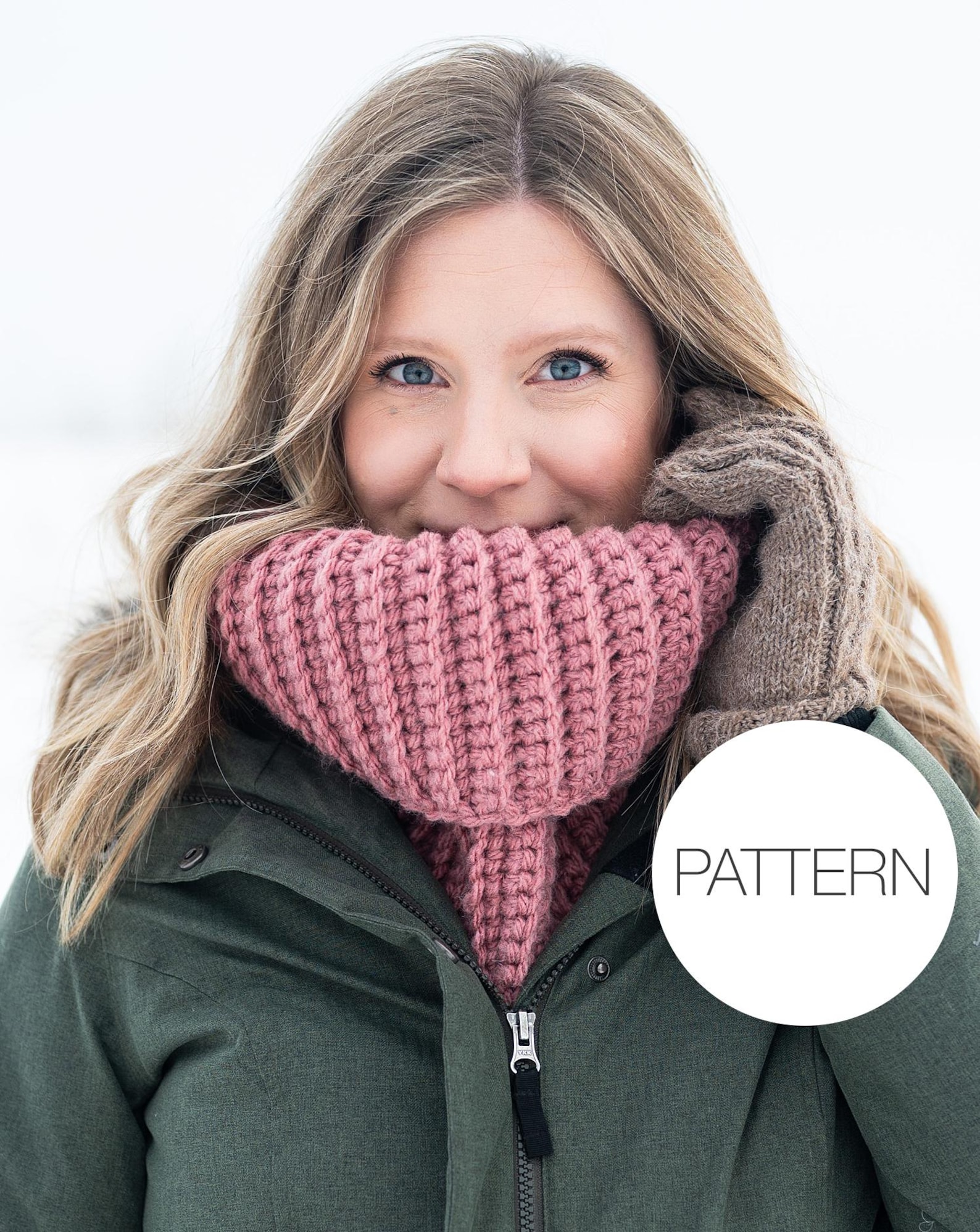 Right Windswept Pattern Crochet Pattern | Windswept Cowl | Easy Beginner Ribbed Crochet Cowl ...