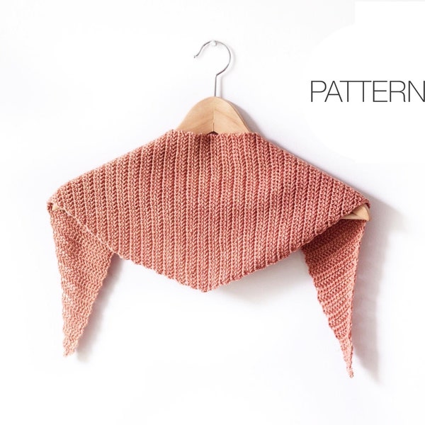 Crochet Pattern | Scout Kerchief | Crochet Fingering Weight Kerchief Pattern