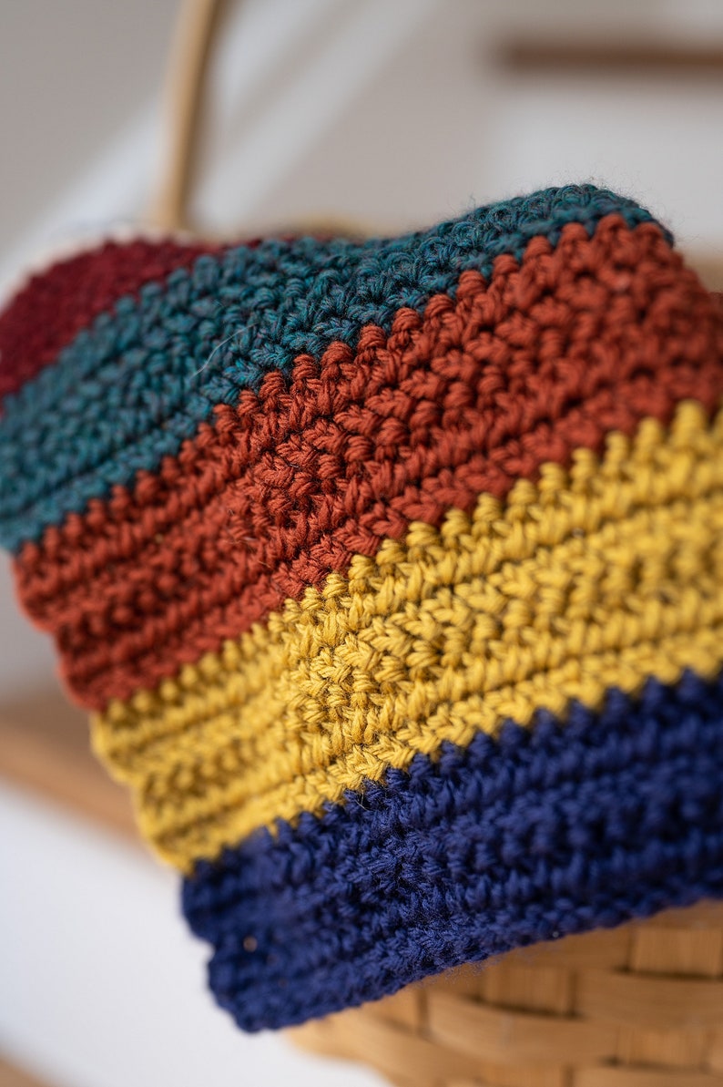 Crochet Pattern Bold Stripes Blanket Easy Striped Crochet Baby Blanket image 5