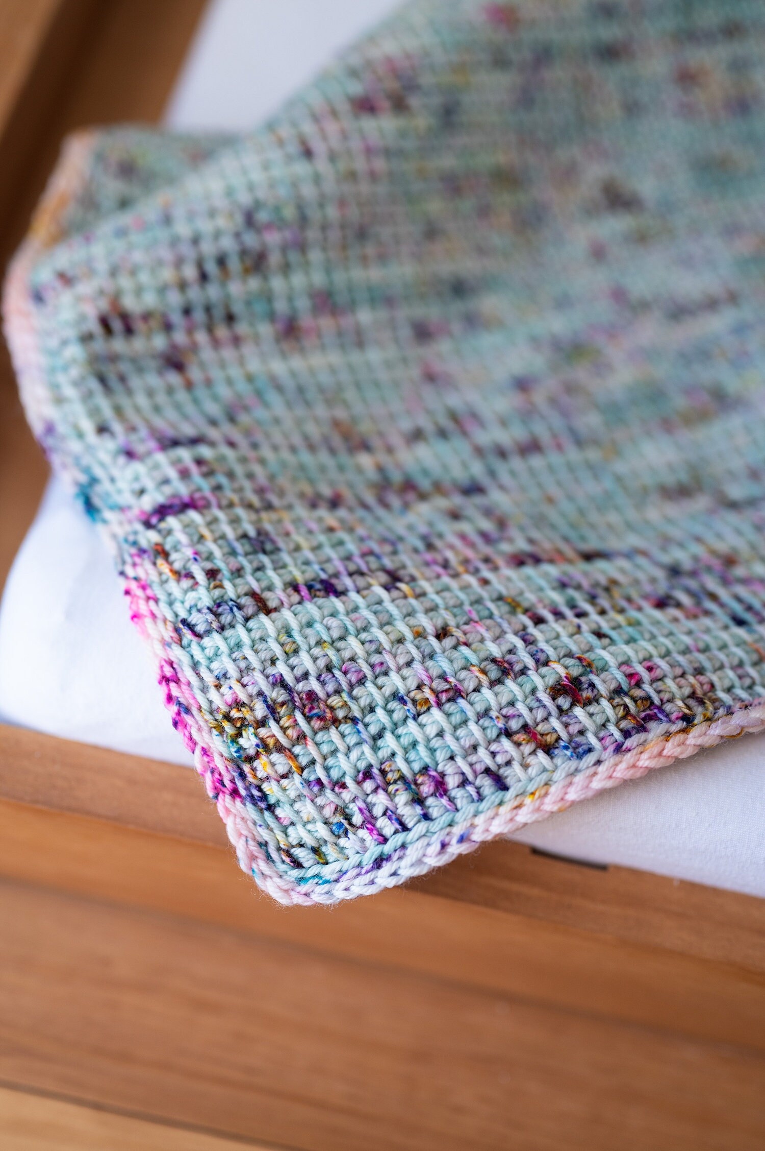 Speckle Blanket Tunisian Crochet Pattern - Woods and Wool