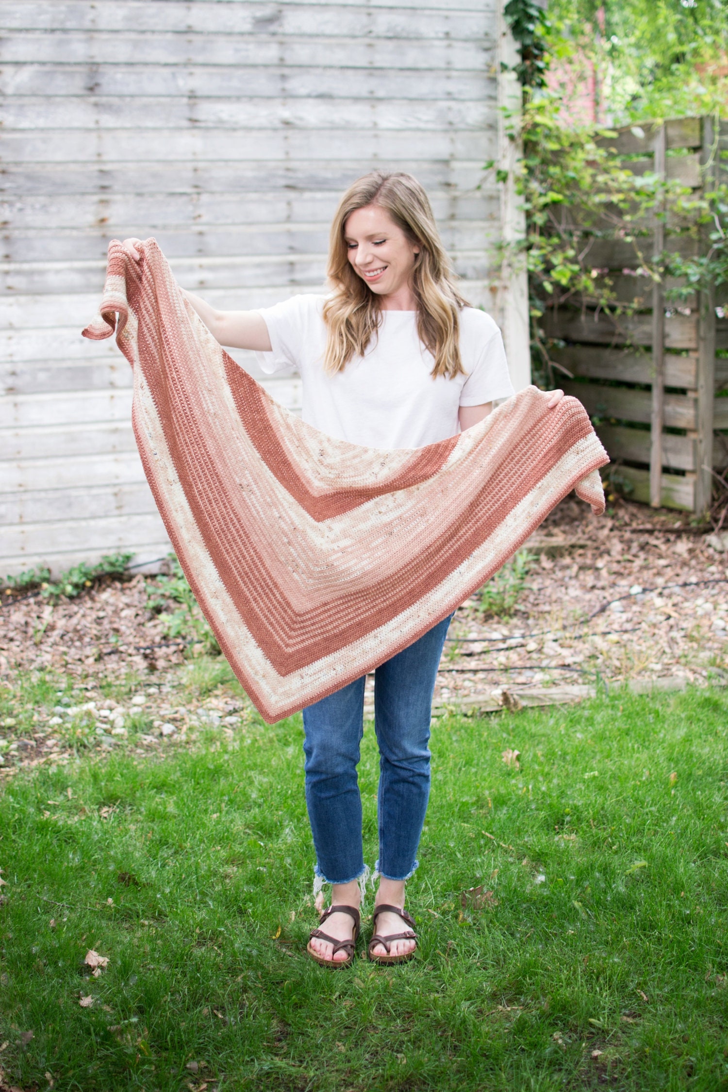 Crochet Pattern | Amble Shawl | Crochet Triangle Scarf Pattern - Etsy