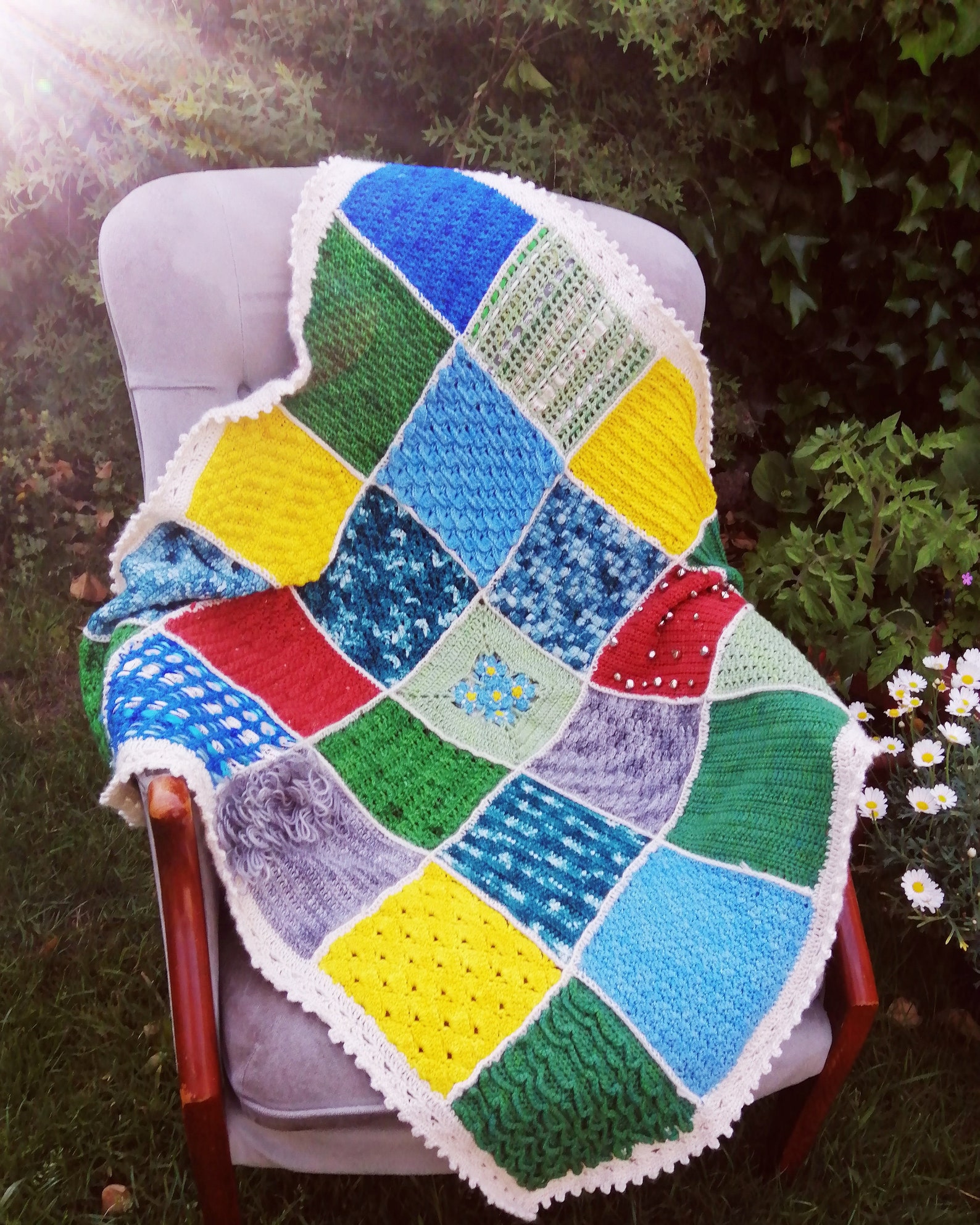 Textured Sensory Blanket for Alzheimers Crochet Pattern Etsy