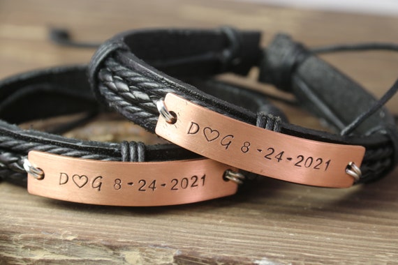 Customize cheap leather bracelet