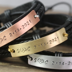 Infinity love bracelet, Personalized Couples Bracelet, Custom Couples Bracelet, Matching Bracelets for Couples, gift for Mom, gift for Dad