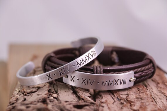 Roman Numerals Bangles Bracelet | Roman Numeral Couple Bracelets - Luxury  Beautiful - Aliexpress