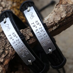 Pinky promise bracelet, Personalized coordinates bracelet, roman numerals bracelet, Couples Coordinate bracelet, GPS coordinate bracelet