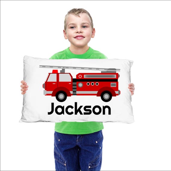 Fire Truck Pillowcase Gift For Boy Kid Little Fire Truck Boy Pillowcase Custom