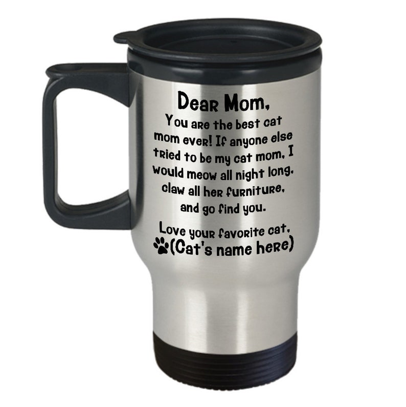 cat mom travel mug