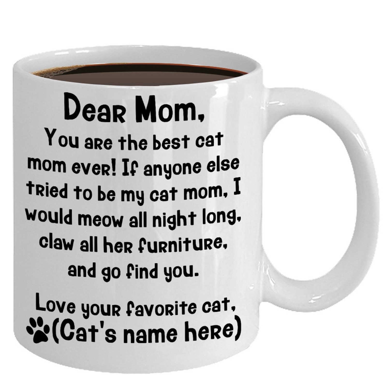 Funny Cat Mom Mug