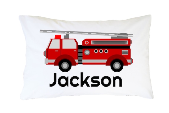 Fire Truck Pillowcase Gift For Boy Kid Fire Truck Pillowcase Gift For Boy Kid