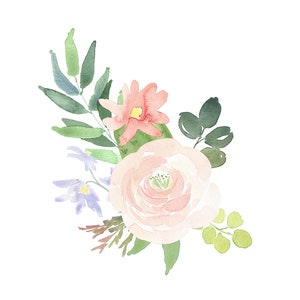 Watercolor Floral Clip Art Wedding Art Flower Arrangements - Etsy UK