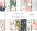 Digital Floral Paper Pack - 14 seamless patterns of pink and white watercolor flower designs - use for phone wallpaper, backgrounds and more 