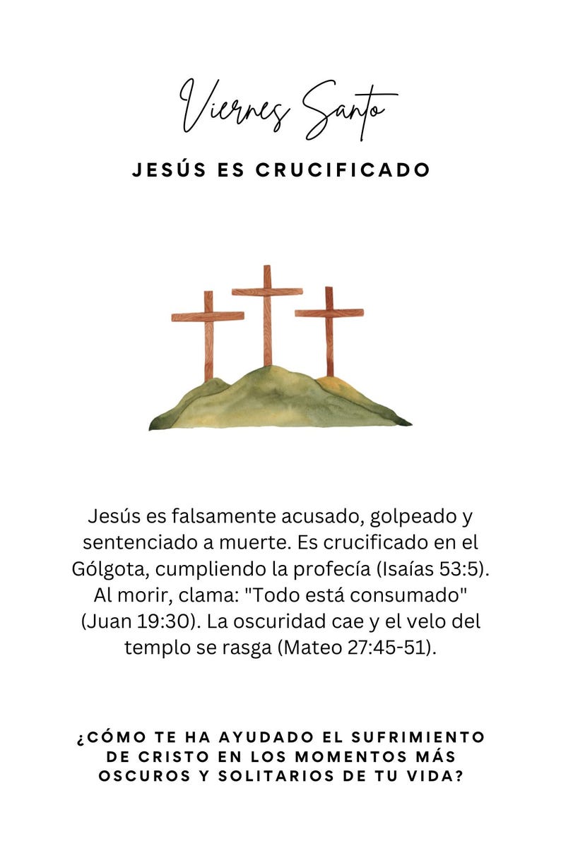 Holy Week Easter Cards Printable Daily Christian Devotional for ...
