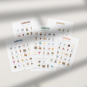 LDS General Conference Bingo Lotería | Spanish Printable Activity | SUD Kids Game | Latter-day Saint Family Activity