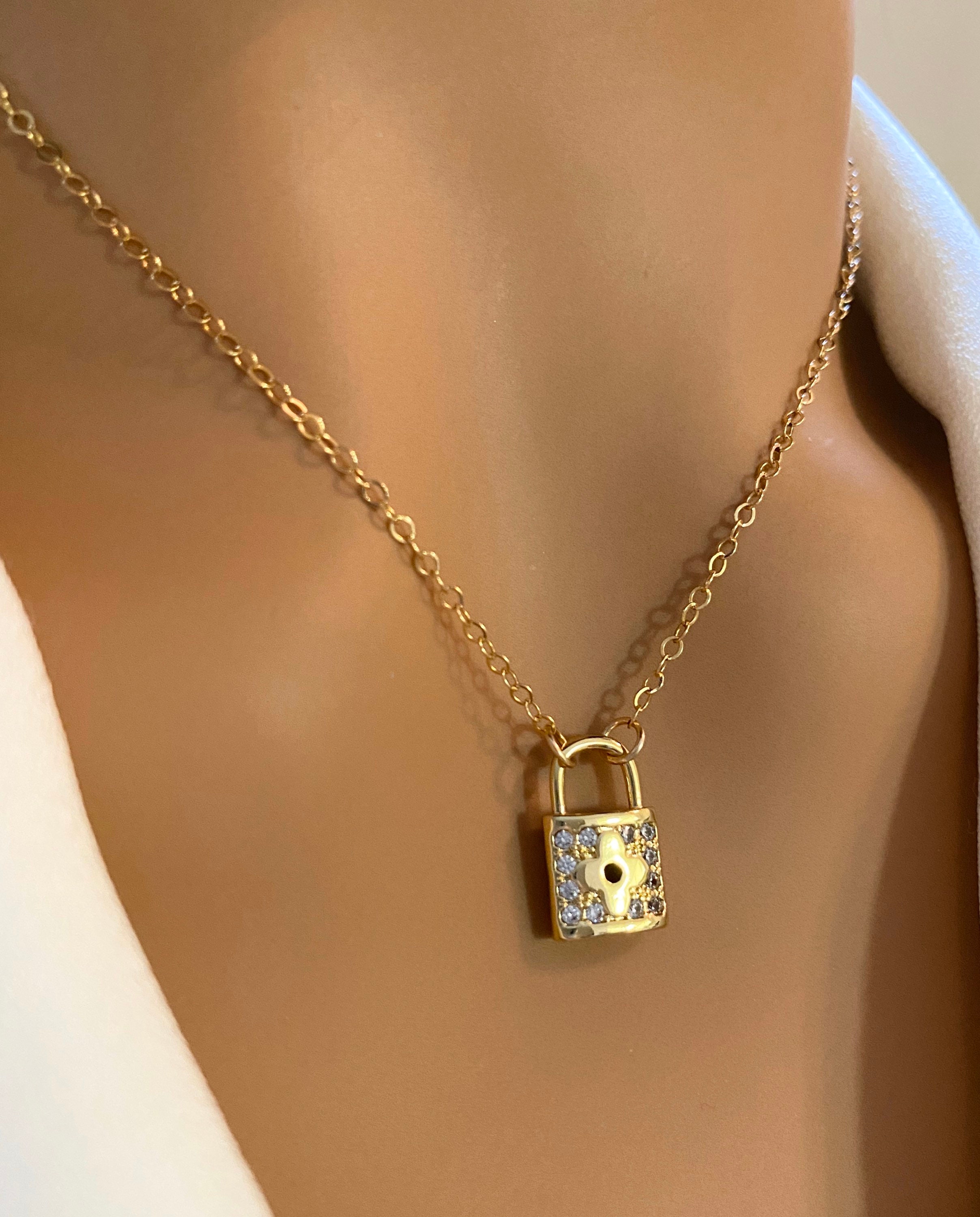 LV Lock & Key Necklace – For The Love Of Luxury