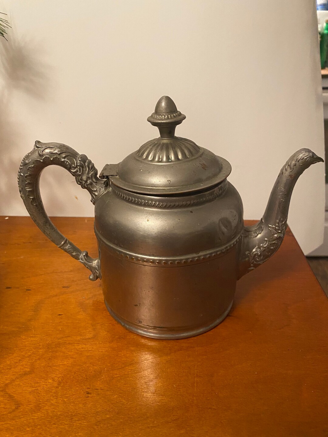 Rochester Stamping Works Victorian Metal Teapot Etsy