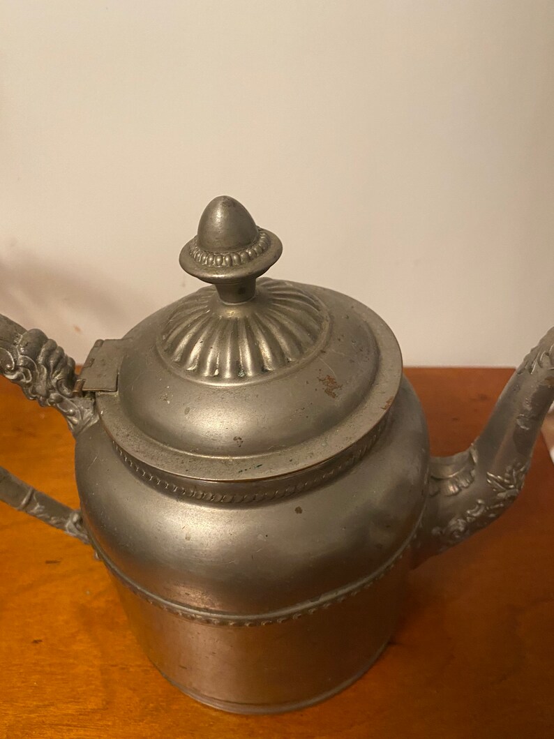 Rochester Stamping Works Victorian Metal Teapot Etsy