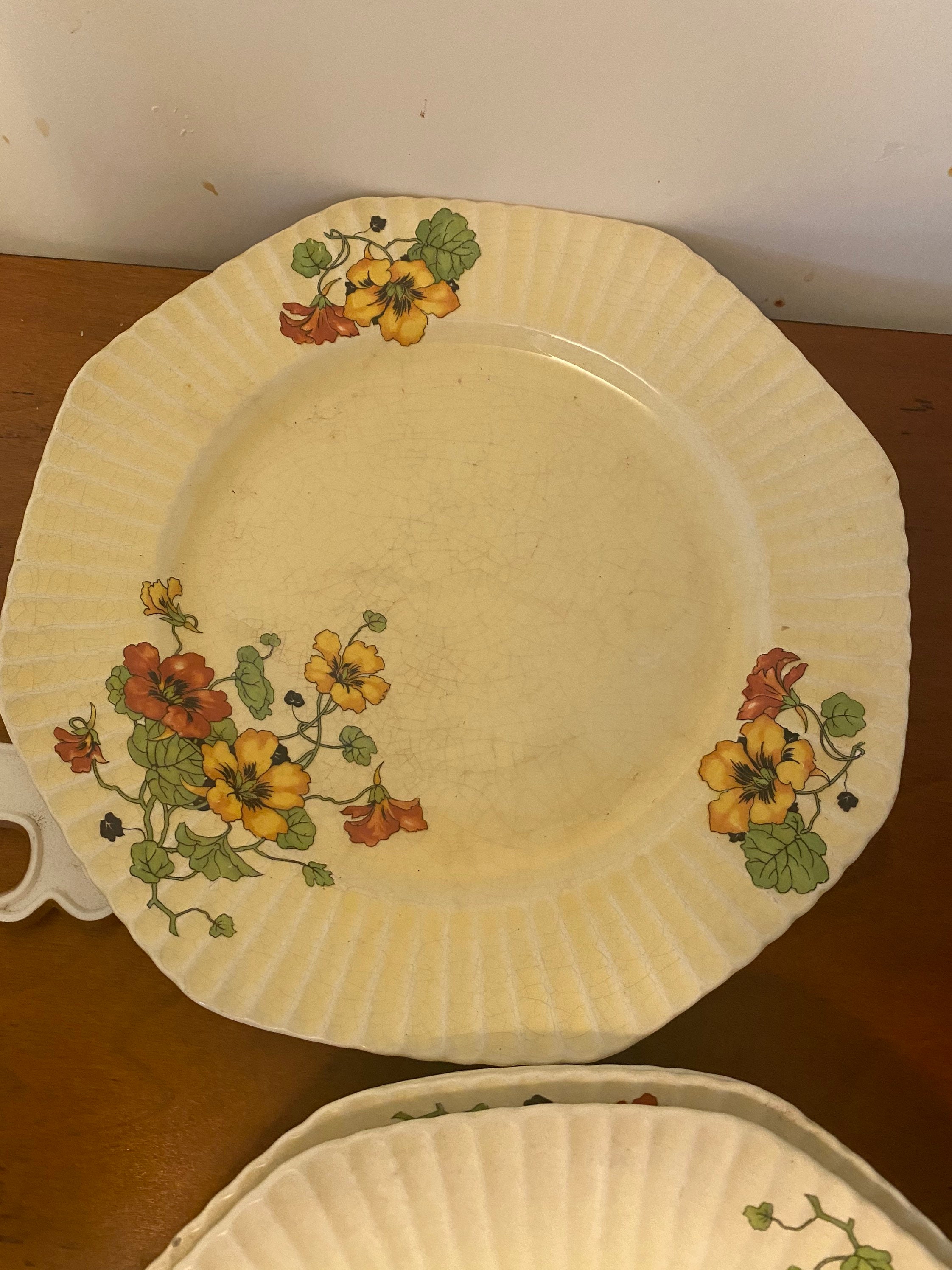 Vintage Knowles Floral Dinner Plates 1930s Etsy Australia