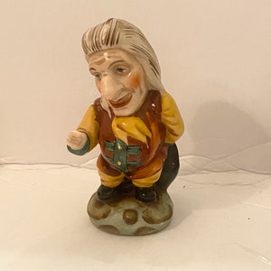 Vintage Capodimonte Ginori Dwarf Hunchback Cavalier Porcelain Statuette